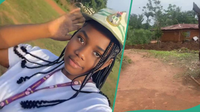 NYSC Lady Shows the Place She Was Posted to Serve, Plans to Farm