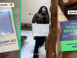 CHIVIDO 2024: Nigerian Lady Gets Handbag, Power Bank, and Personal Sketch at Davido’s Wedding