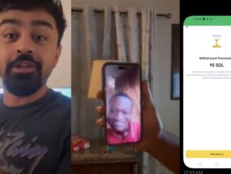 Crypto trader commends a Nigerian giveaway winner for returning his dollars after he mistakenly $14,000 (100 SOL) instead of $100 (WATCH)