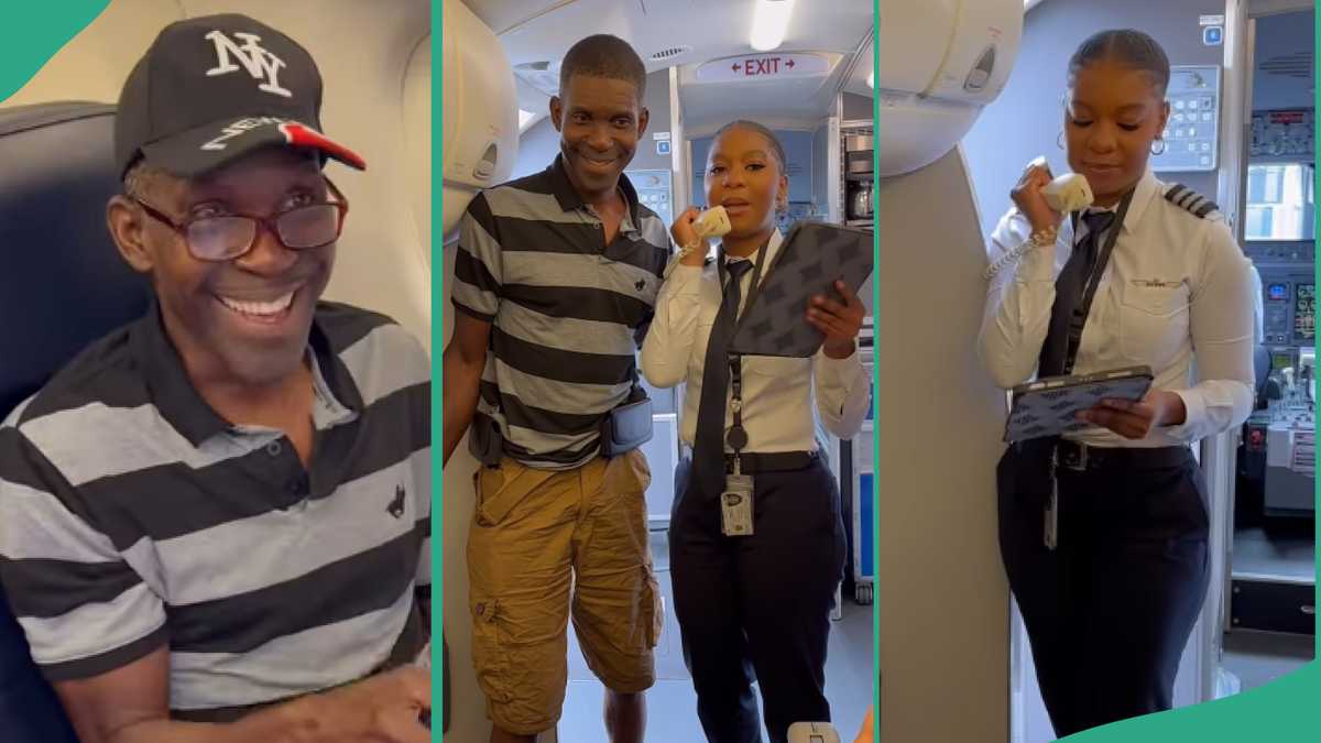 Female Pilot Flying United Airlines Flight Introduces Her Supportive Father to Passengers Onboard