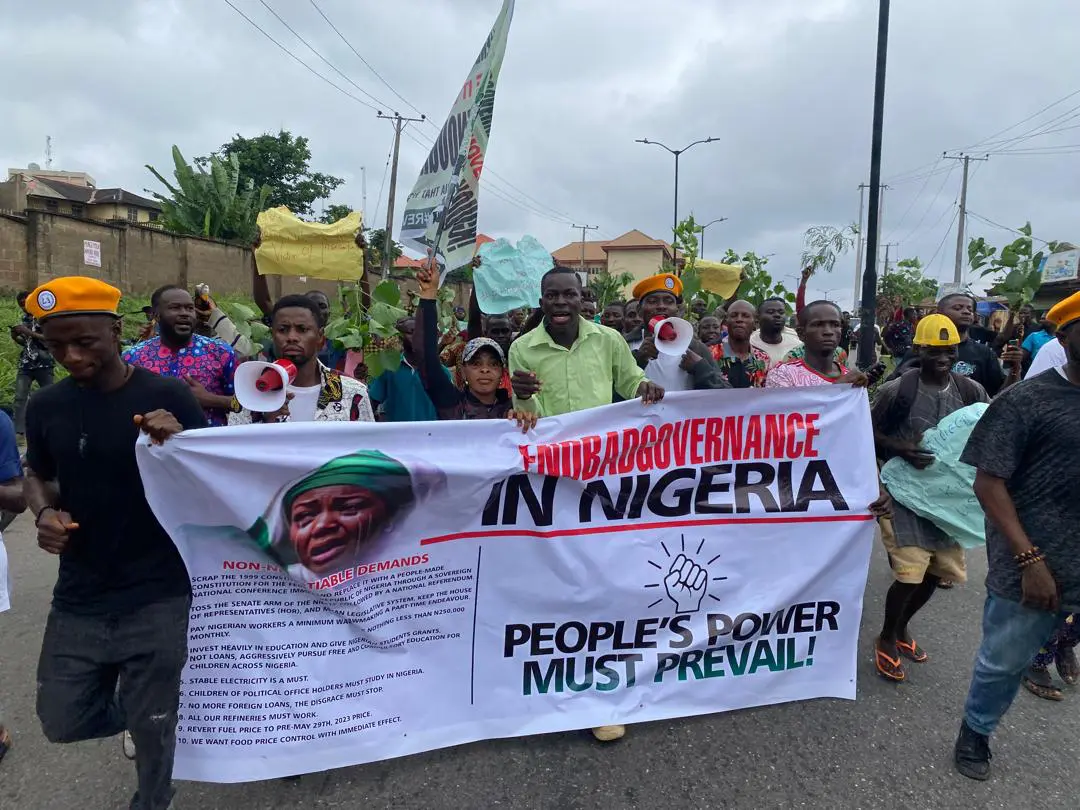 BREAKING: August 1 protests begin in Ibadan [PHOTOS]