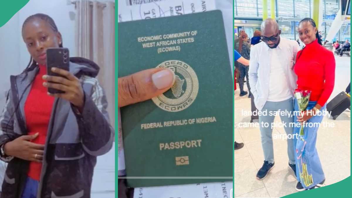 Nigerian Lady Finally Gets Visa And Relocates to UK to Be With Her Husband Who Lives There