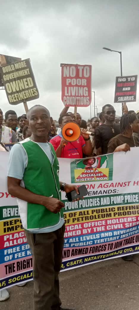 Protesters reel out demands on second day of hunger protests in Ibadan [PHOTOS]