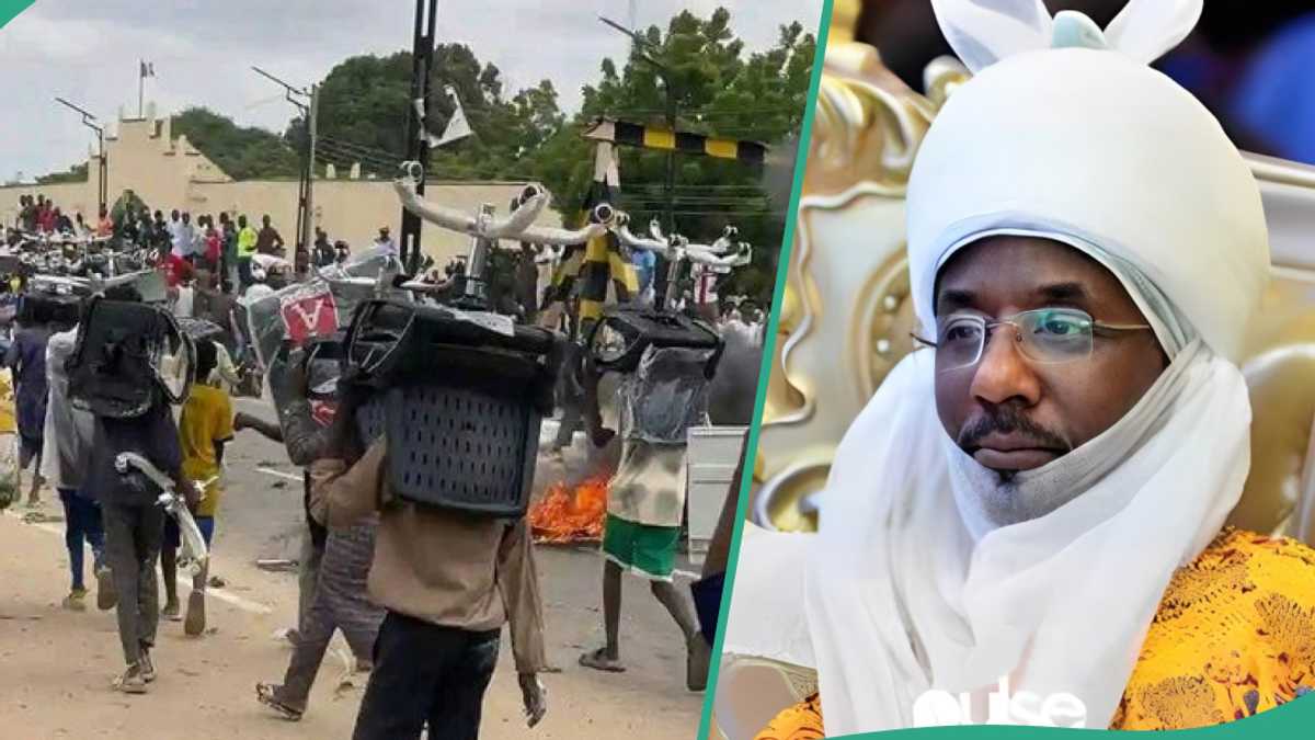 Protest: Emir Sanusi Decries Looting of Public, Private Properties in Kano, Issues Warning