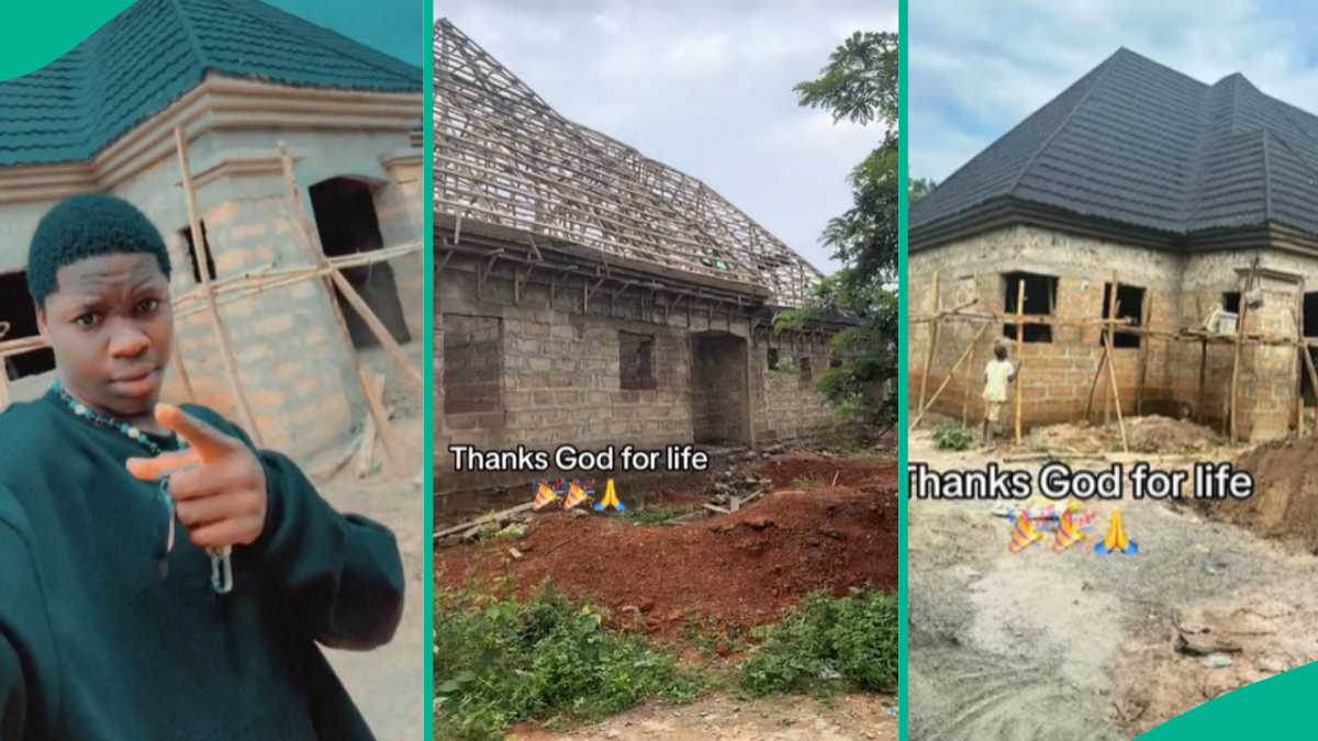 Nigerian Man Uses Gerard Stone-Coated Materials for His House, Proudly Shows it Off