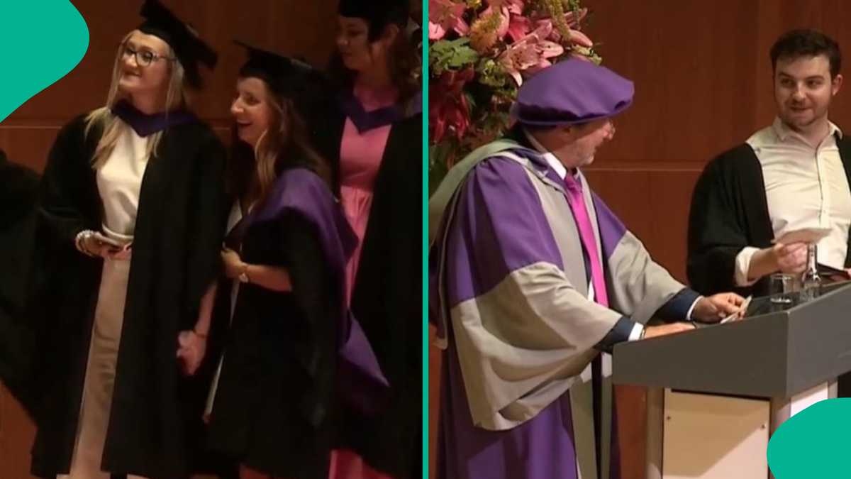 Best Friends Achieve First Class Degrees, Celebrate with Hugs at Graduation