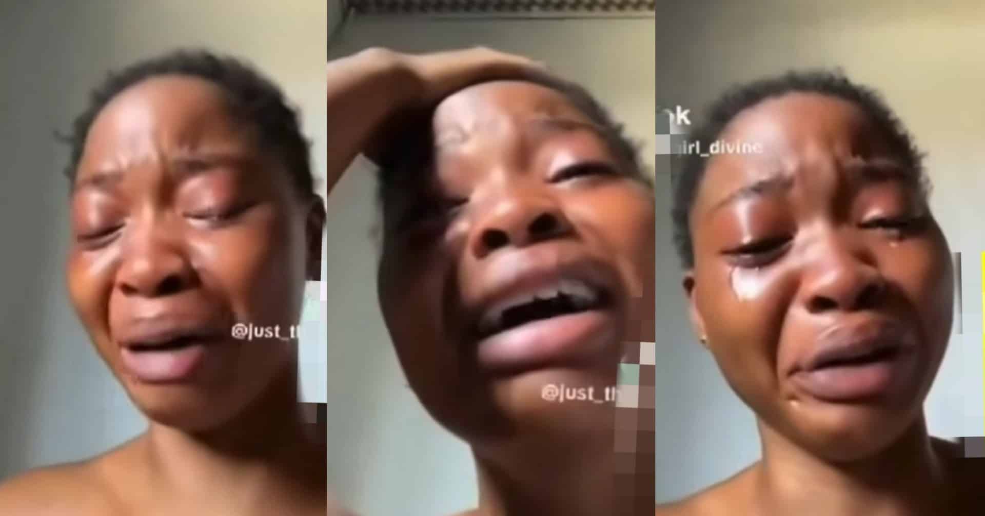 Lady cries a river after losing huge amount of money on virtual bet