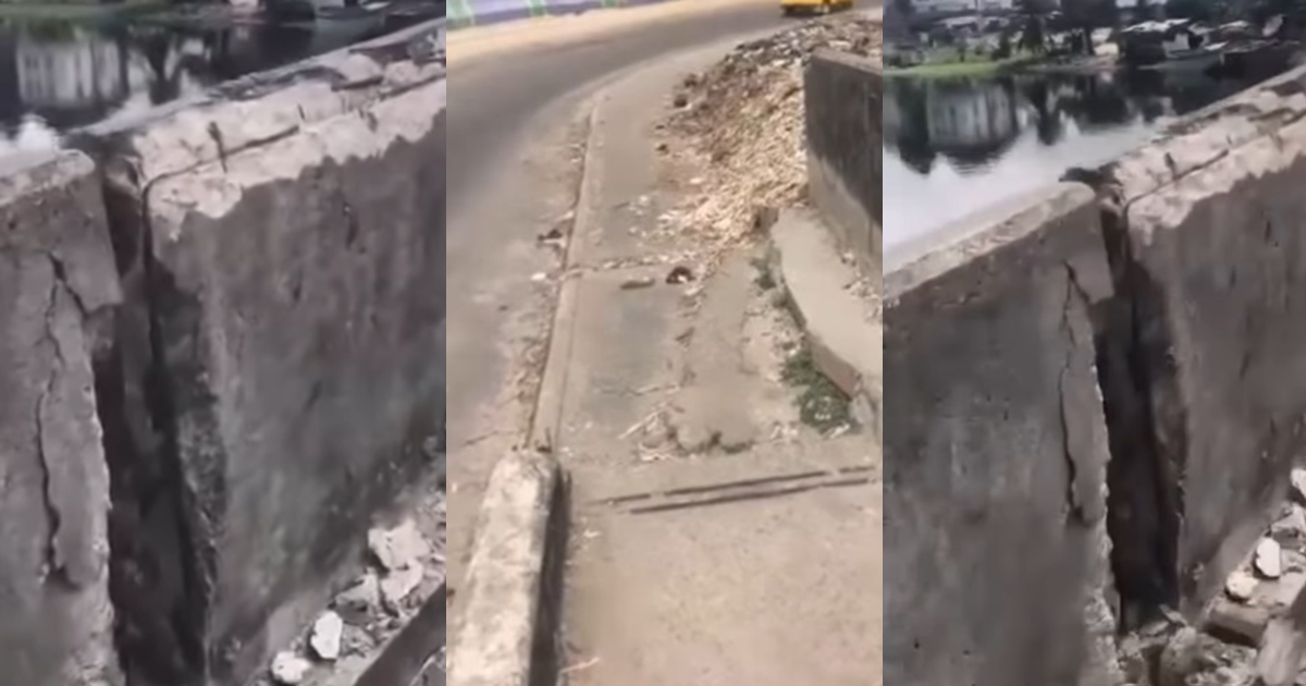 Outr@ge as iron scavengers harvest rods used in constructing Festac Link Bridge (VIDEO)