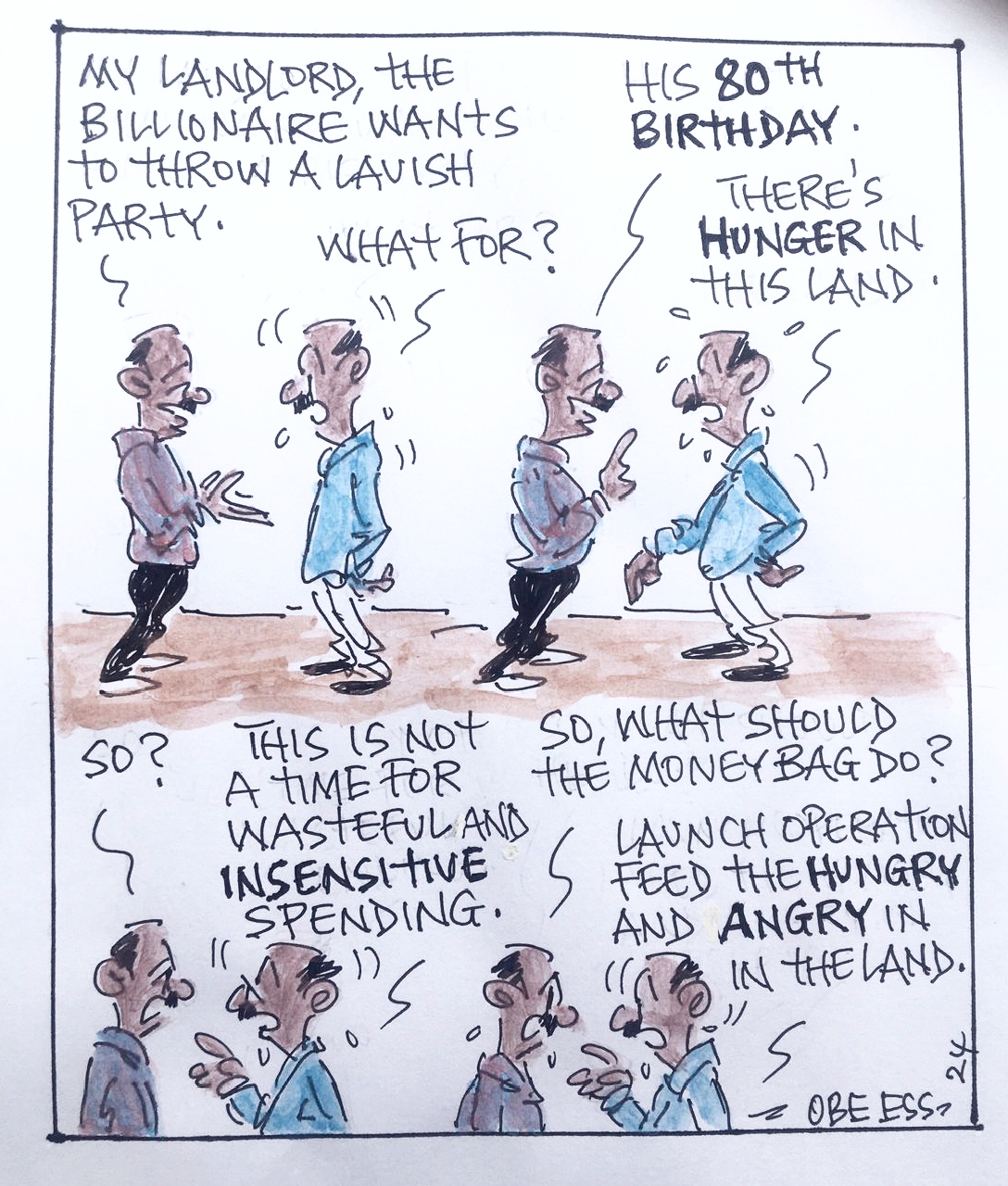 CARTOON OF THE DAY: The billionaire lavish party