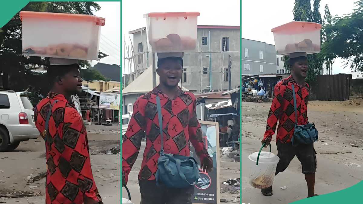 Meat Pie Seller With Sonorous Voice Goes Viral After Advertising His Business in The Streets