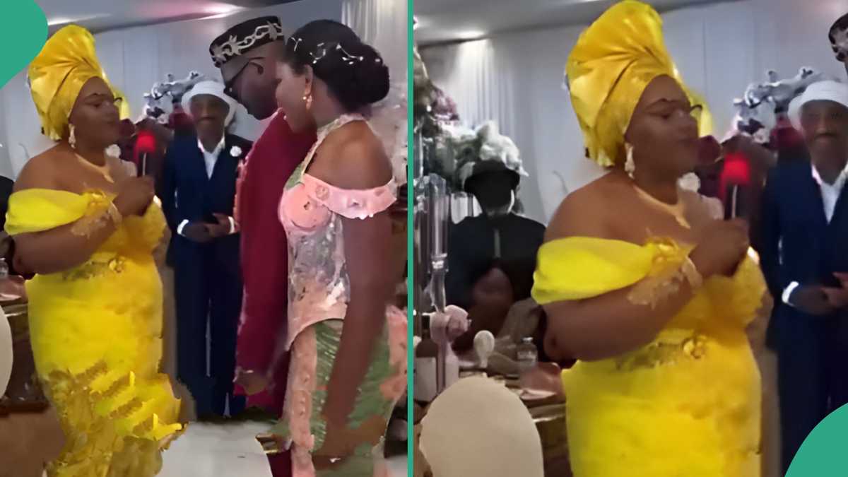 Nigerian Mother Raises Powerful Prayers For Her Son's Wife During Their Wedding Ceremony