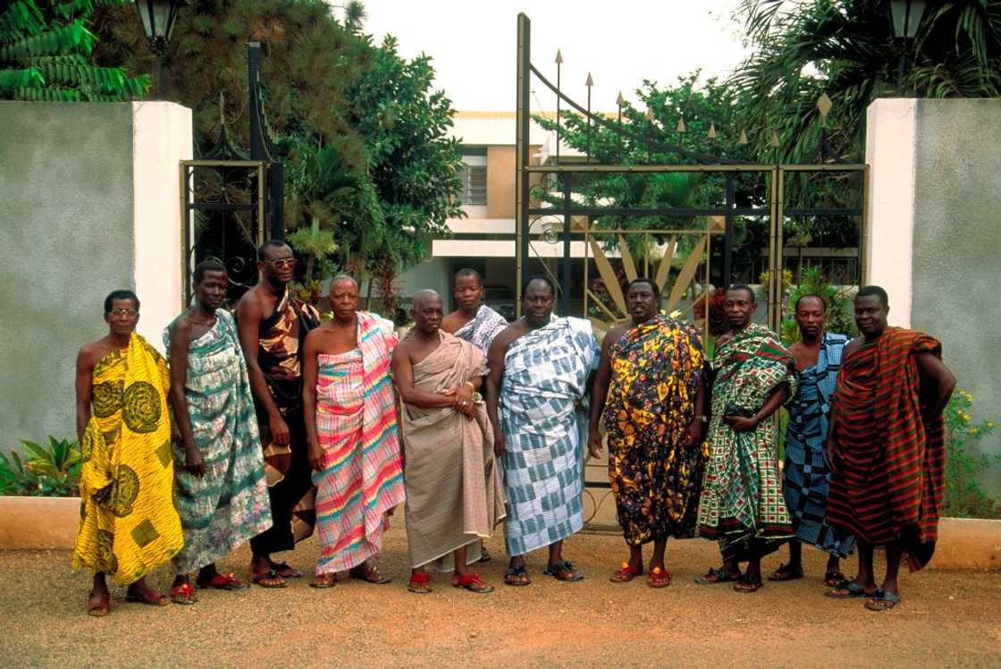 The Royal Court of the king of the Ashanti.