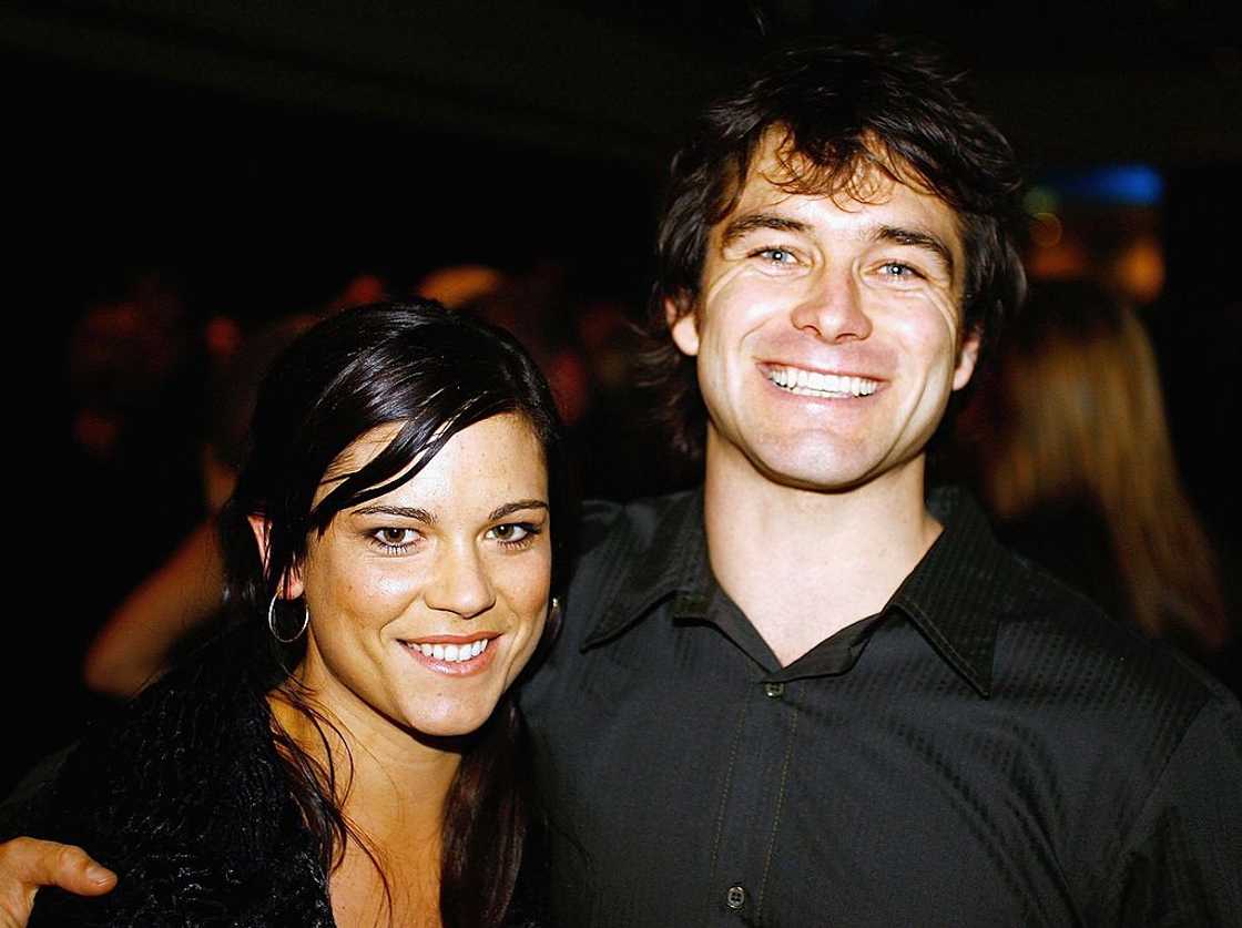 Antony Starr and Lucy McLay arrive at the Air New Zealand Screen Awards at Sky City Theatre in 2006