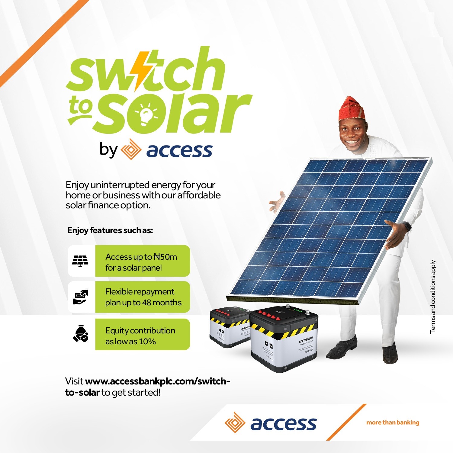 Access Bank unveils Switch-To-Solar campaign