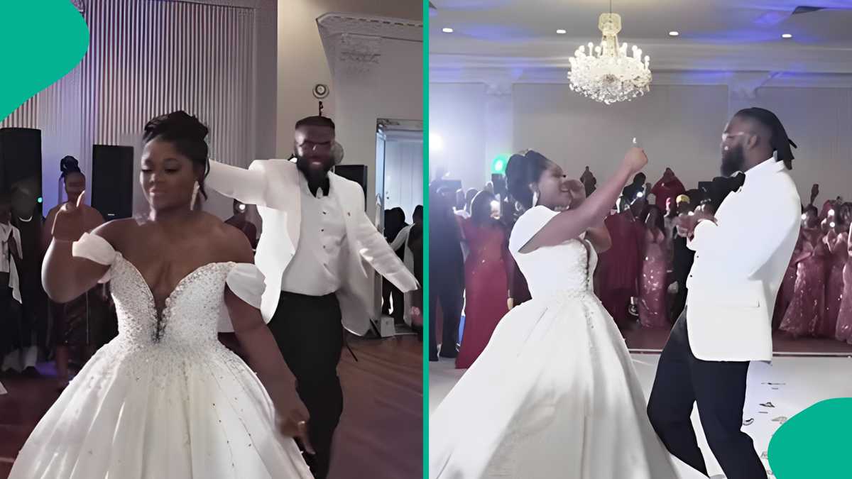 Couple Wow Many With Interesting Dance Entry At Classy Wedding: "They Started Dating From Club"