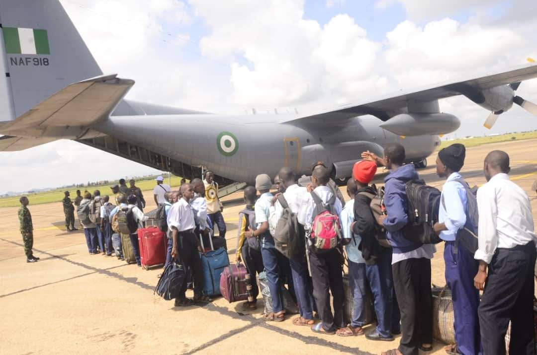 NAF Airlifts Air Force Secondary School Students To Home States For Holiday