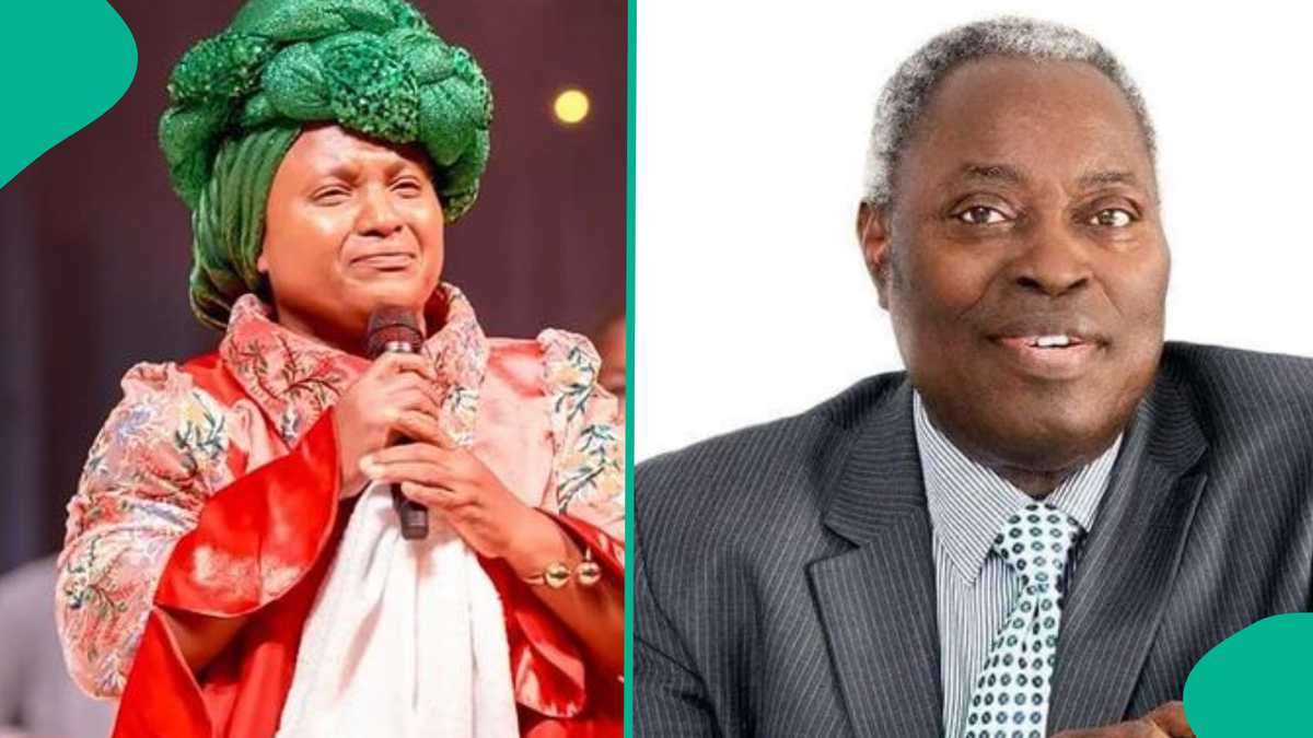 “Deeper Life Don Dey Play Drums?” Chioma Jesus’ Attire As She Greets Kumuyi, Sings at Church Trends