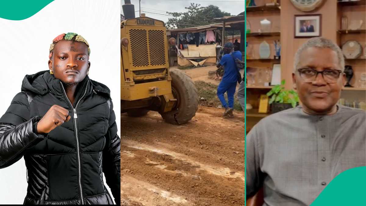 Portable Grades His Community Road, Claims He's Richer Than Dangote: "Take Govt Approval"