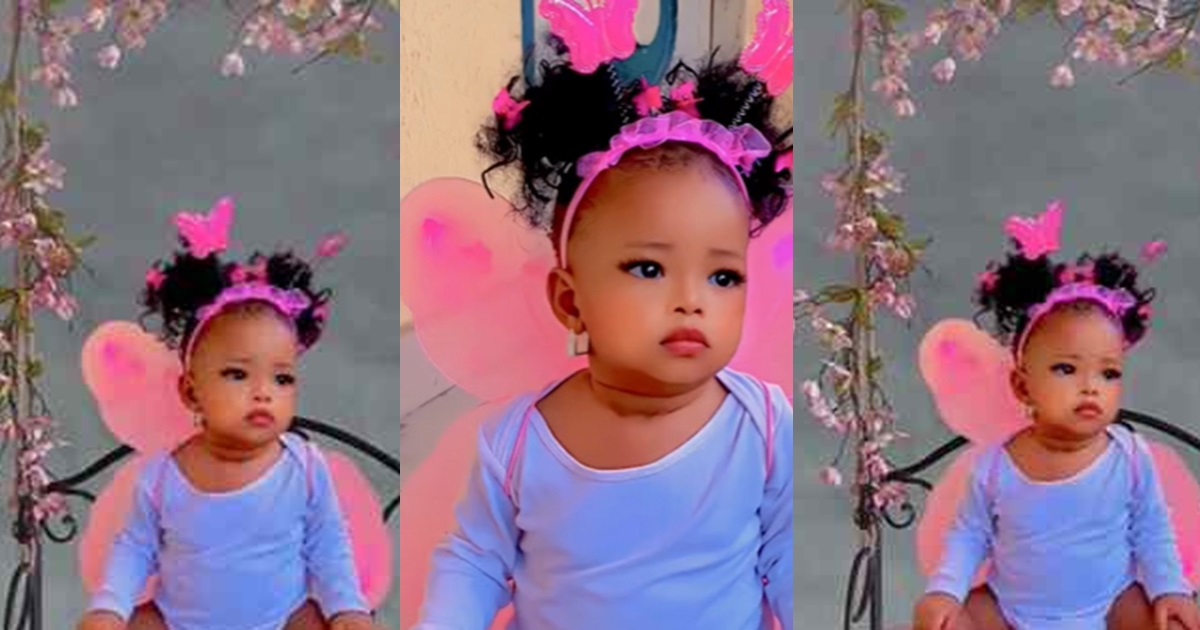 "Very cutesy, demure" – Nigerian mum takes daughter birthday pictures after photographer charged ₦25,000 for a session (VIDEO)