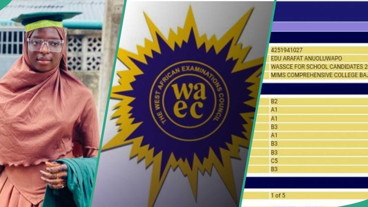 2024 WAEC Result of Brilliant Girl Who Goes to School on Sundays Surfaces Online