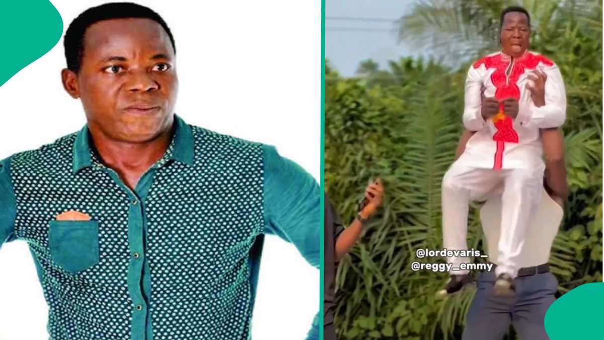 Actor Yemi My Lover’s Reaction As Muscular Young Man Carries Him Like a Baby on the Streets Trends