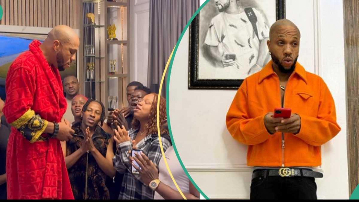 Charles Okocha Threatens Family Over Give Me My Money Challenge, As They Kneel to Beg Him