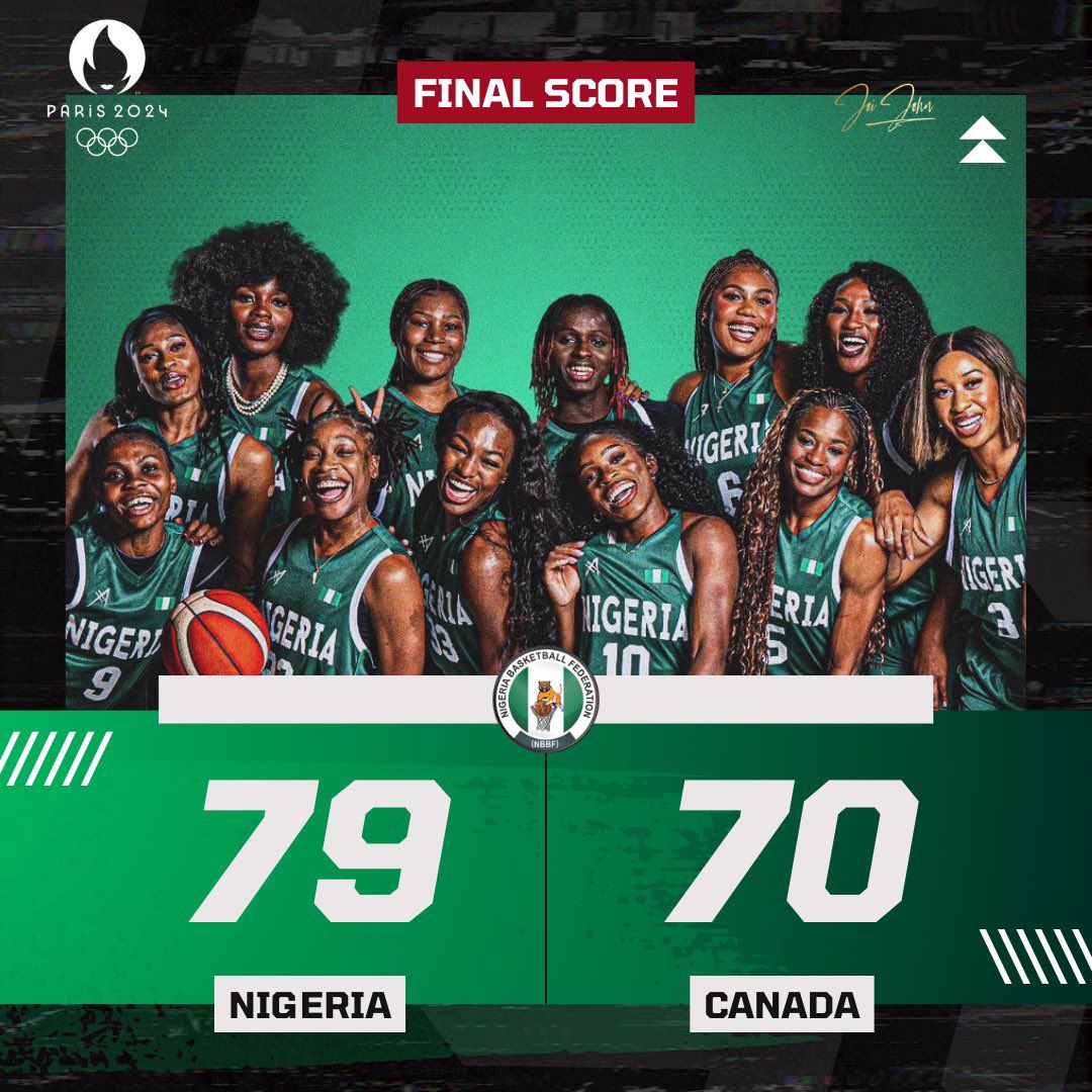 D'Tigress Beat Canada To Reach First-ever Olympics Quarterfinals