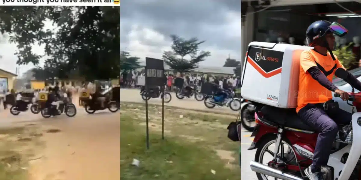 Dispatch rider celebrates girlfriend in style on her graduation day