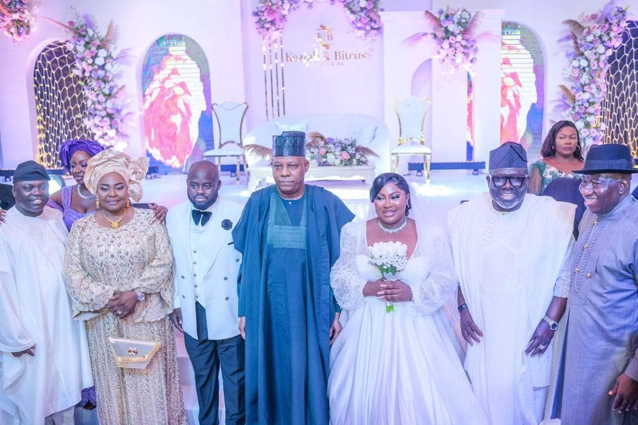 Jonathan, VP Shettima, PDP, APC Govs Storm Taraba For Gov Kefas' Daughter's Wedding