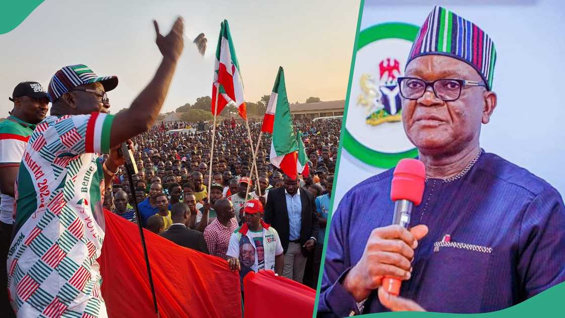 Former Governor of Benue state Samuel Ortom has been suspended from the PDP over alleged participation in anti-party activities.