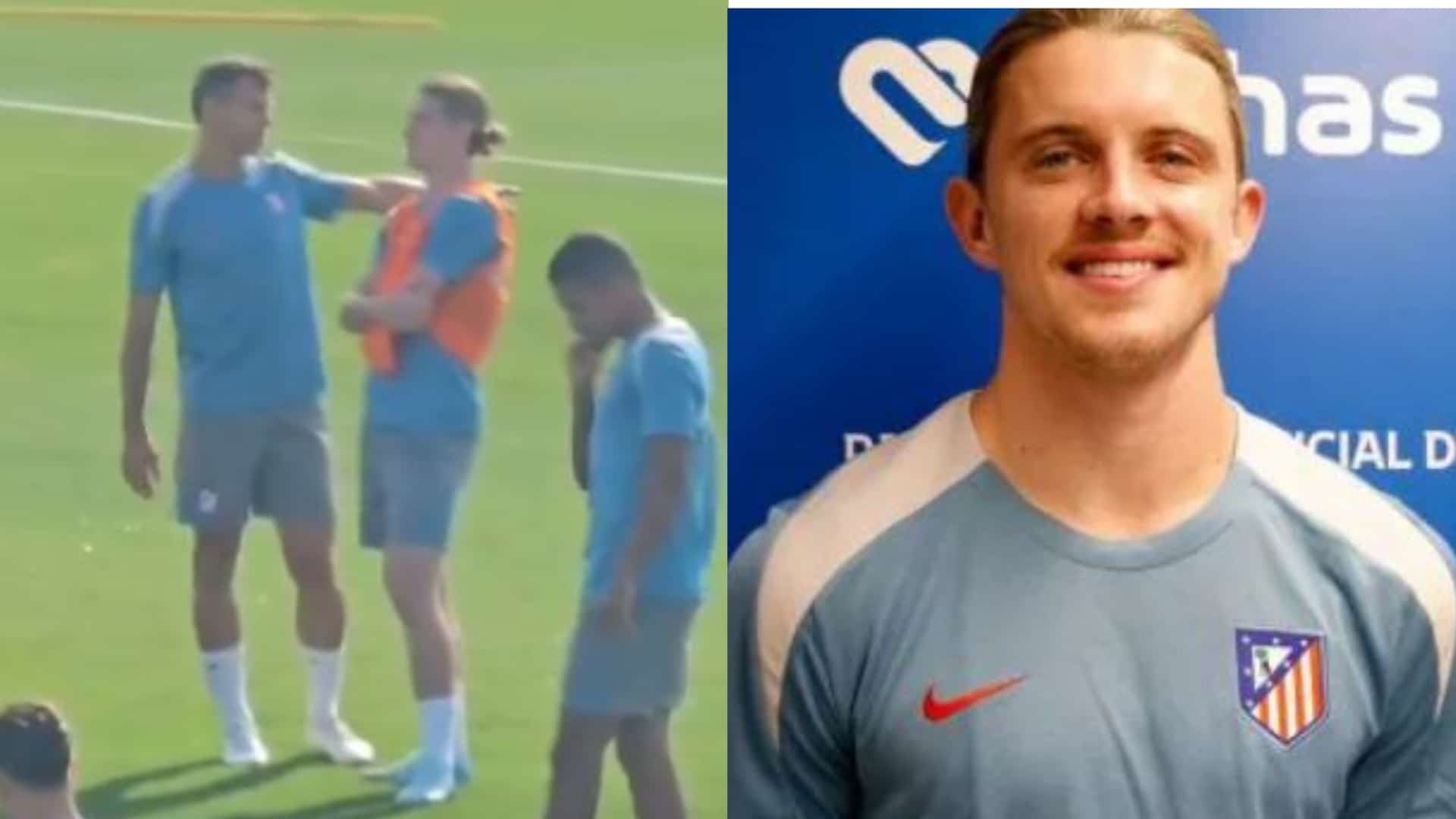 Moment Azpilicueta stepped in as interpreter for Gallagher in Atletico Madrid training