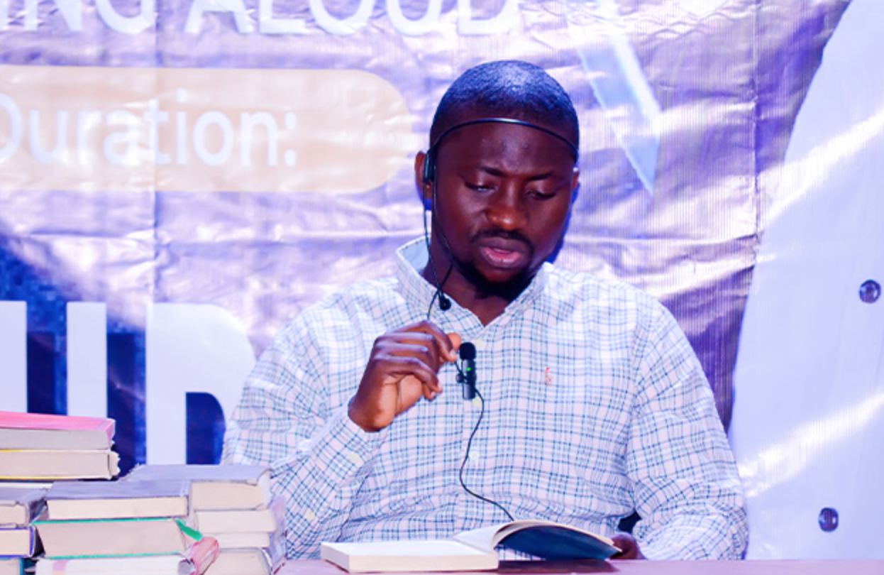 Nigerian man reads aloud for 215 hours and smashes Guinness World Record