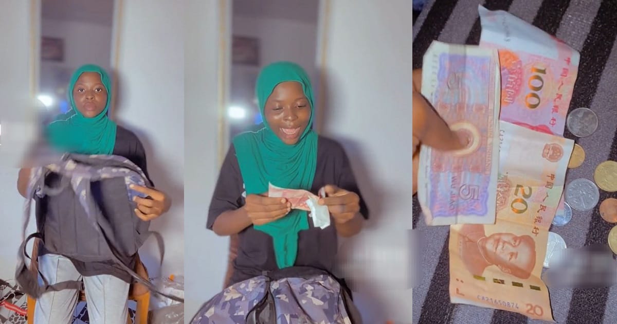 Thrift Vendor Elated As She Finds Foreign Currencies In A Bale Of Bags (VIDEO)