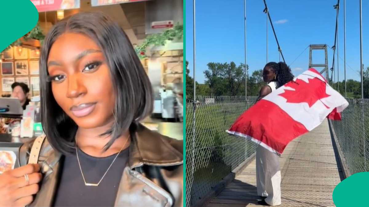 Young Lady Celebrates Canadian Citizenship After Nine Years Abroad, Flies the Flag with Excitement