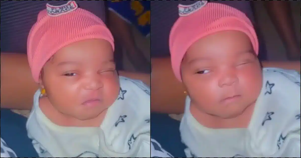 Baby takes internet by storm with her adorable demeanour