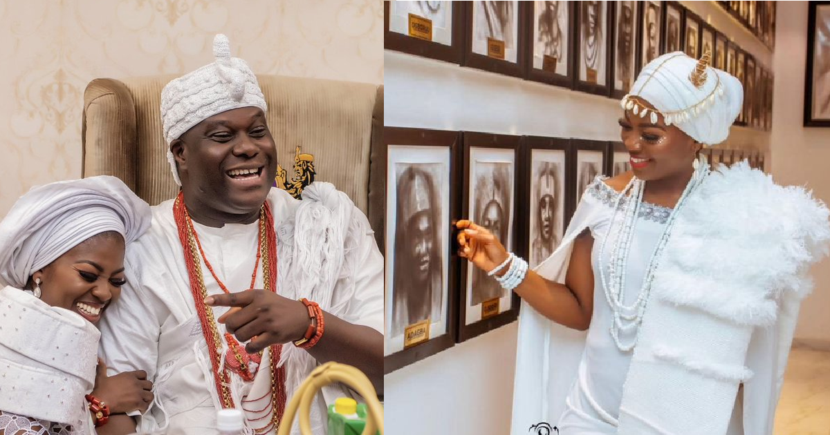 Ooni of Ife Welcomes His First Child With His Fourth Wife, Olori Folashade, A Beautiful Boy.