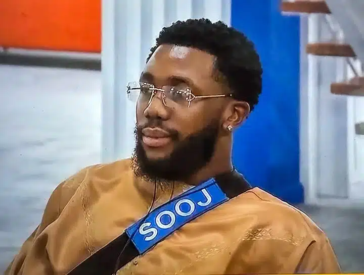 BBNaija: Moment Sooj discovers he's second finalist of the season