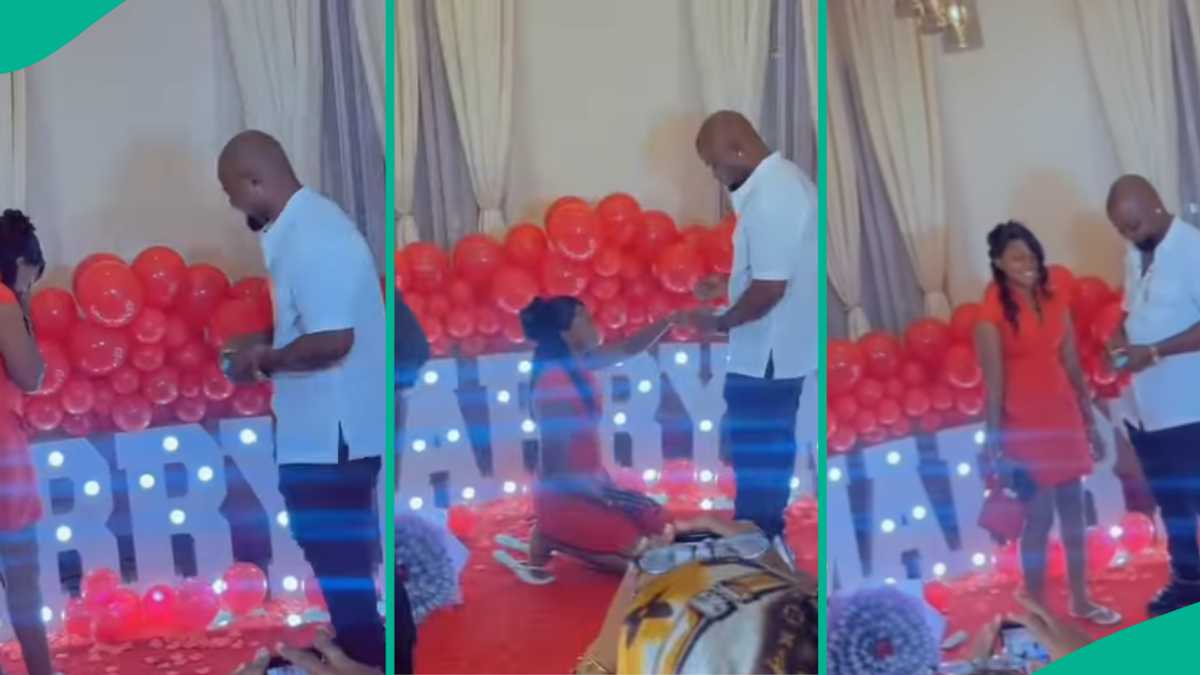 Mixed Reactions as Lady Kneels to Accept Her Man’s Marriage Proposal, Video Trends