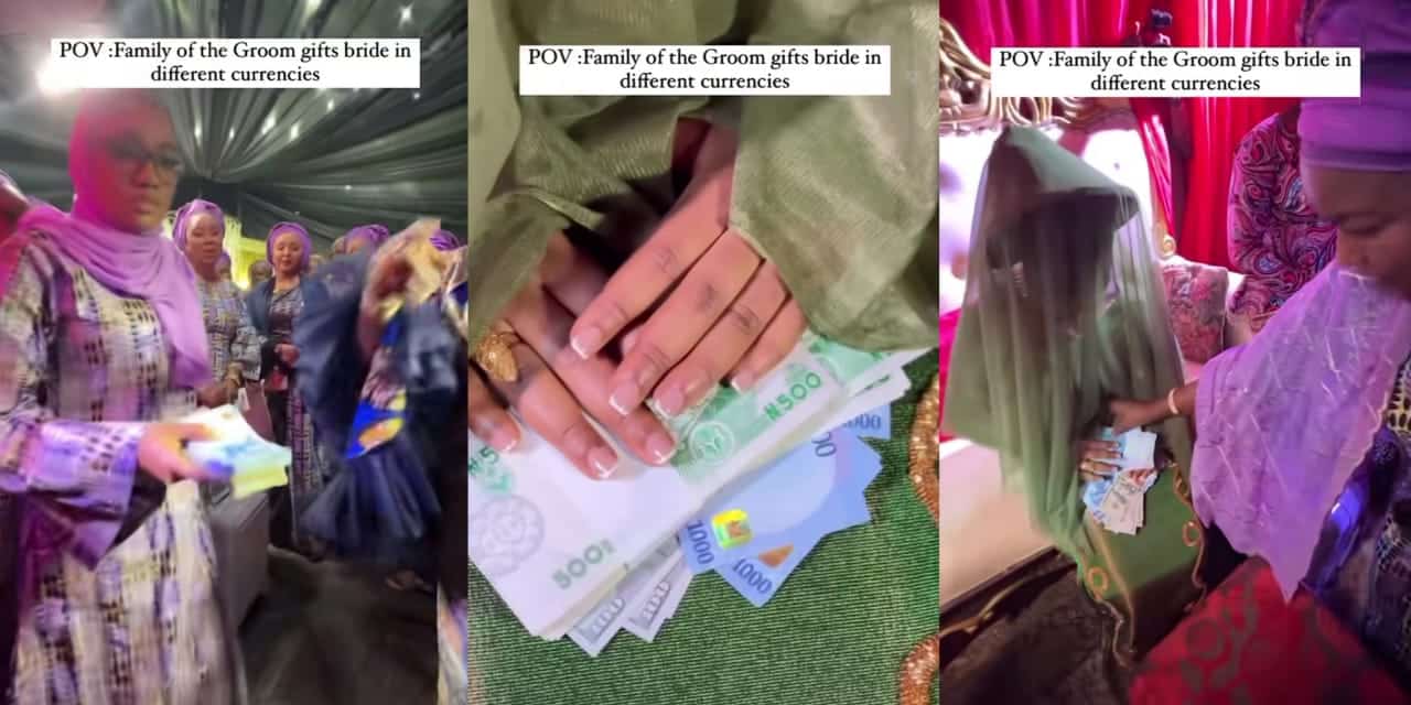 Bride receives different currencies as welcome gift from groom’s family in viral video