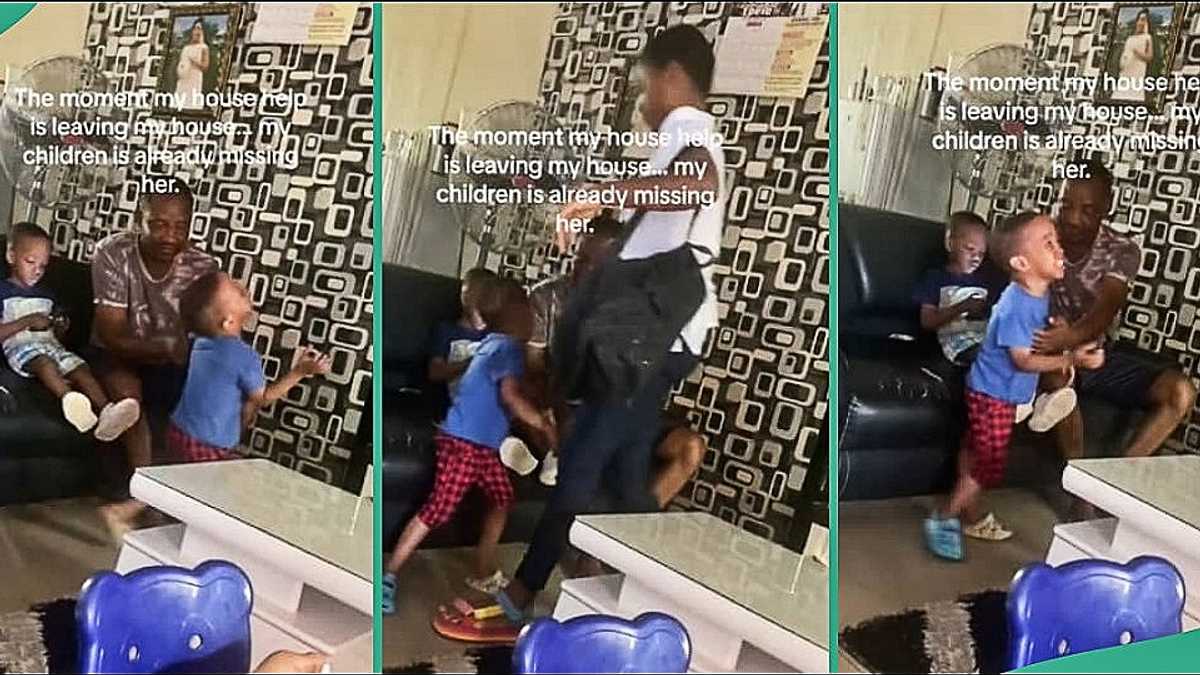 Children Burst into Tears as Nanny Packs Her Bag to Leave, Emotional Video Goes Viral