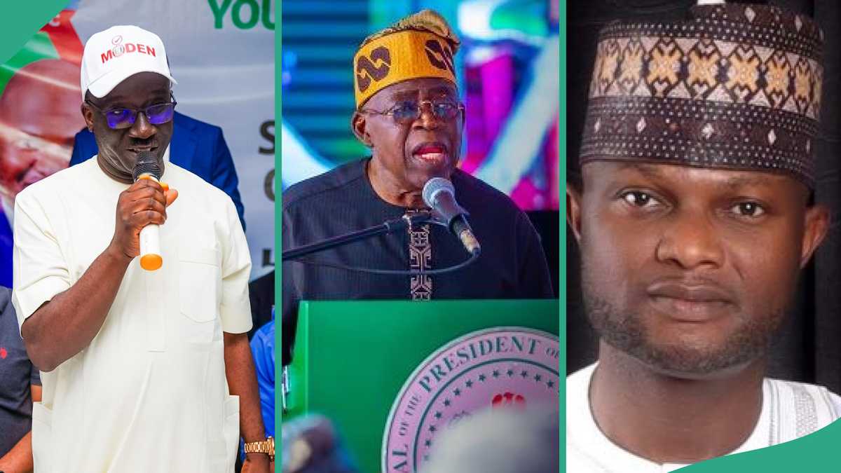 Edo Election Update: Mixed Reactions as Okpebholo, Deputy Kneel to Thank Tinubu, Video Trends