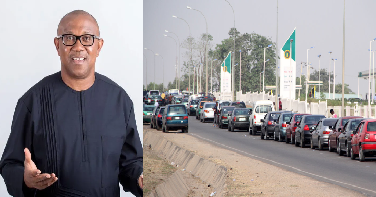 Former Presidential Candidate Peter Obi Blames The Ineptitude Of The Current Government For The Ongoing Fuel Scarcity