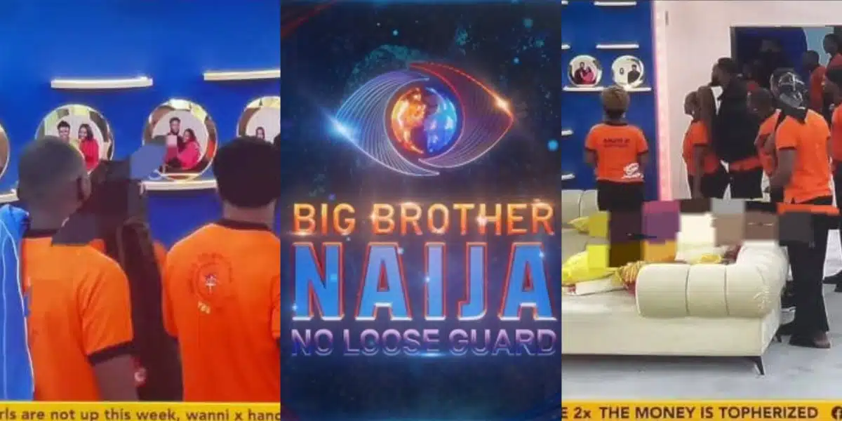 BBNaija: Moment housemates spotted photos of evicted housemates on the wall