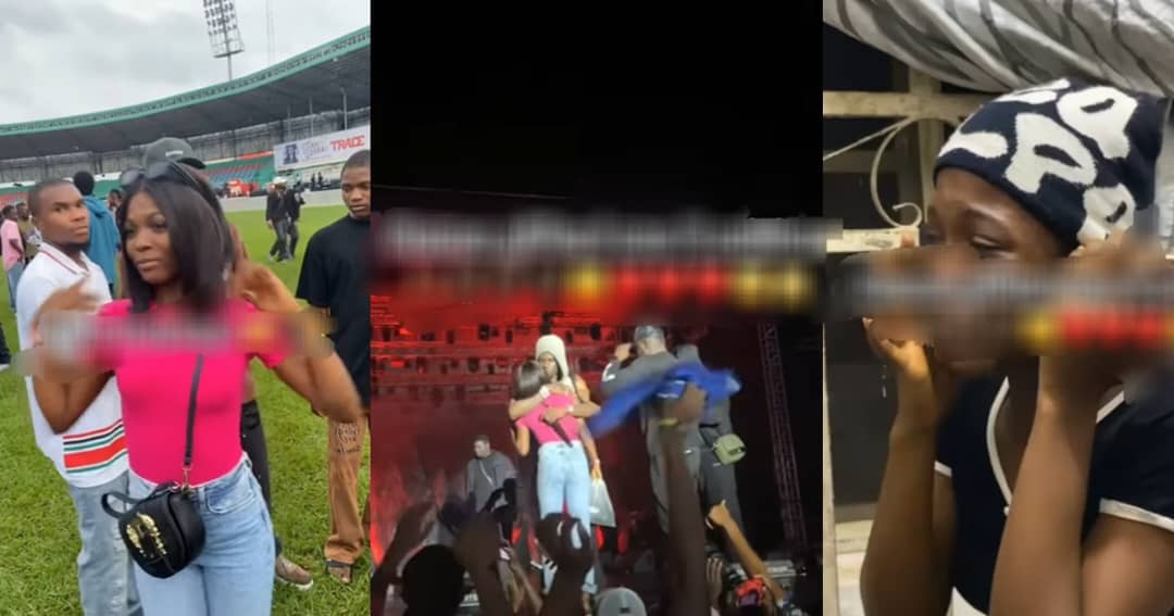 Lady Receives ₦2M From Rema During Concert, Shares Bank Alert (VIDEO)