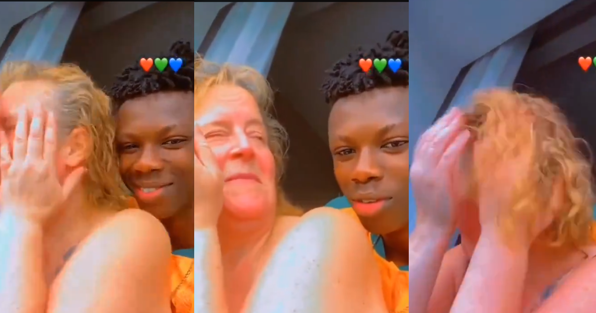 "Love wins" – Young Man Says As He Shares Heartwarming Moments With His Elderly Caucasian Lover (WATCH)