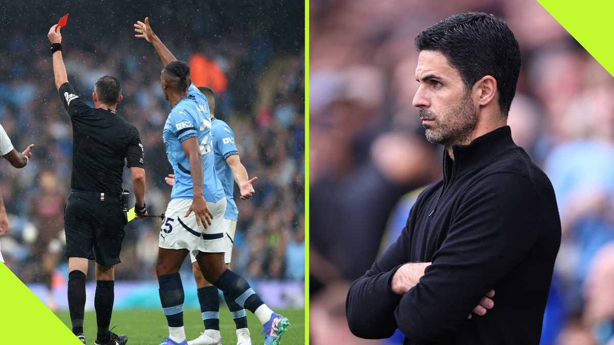 Manchester City vs Arsenal: Mikel Arteta ‘Loses His Head’ After Leandro Trossard’s Red Card