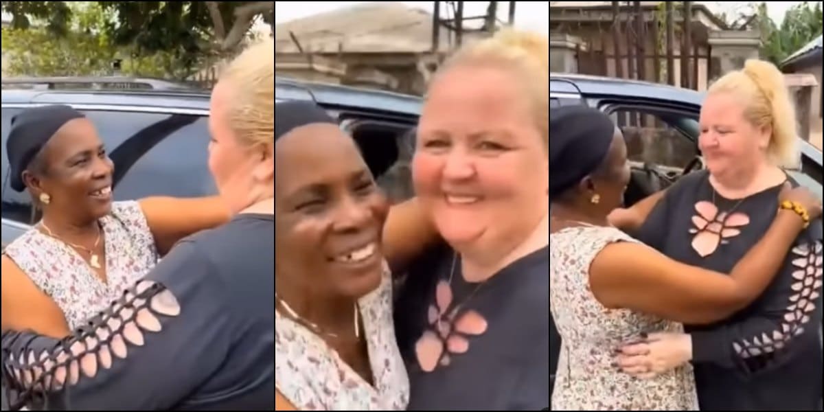 Mixed reactions trail moment mother meets son's Caucasian partner for the first time