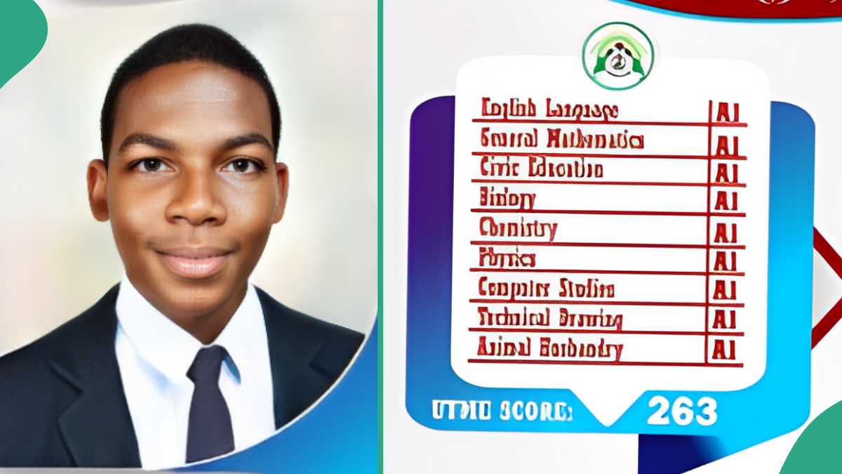 NECO Result of Boy Surfaces Online As He Scores A1 in 9 Subjects Including English And Mathematics