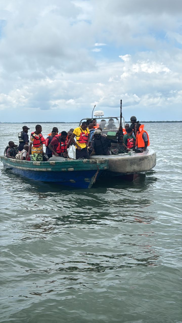 Navy Rescues Children, Others Stranded On High Sea In Rivers