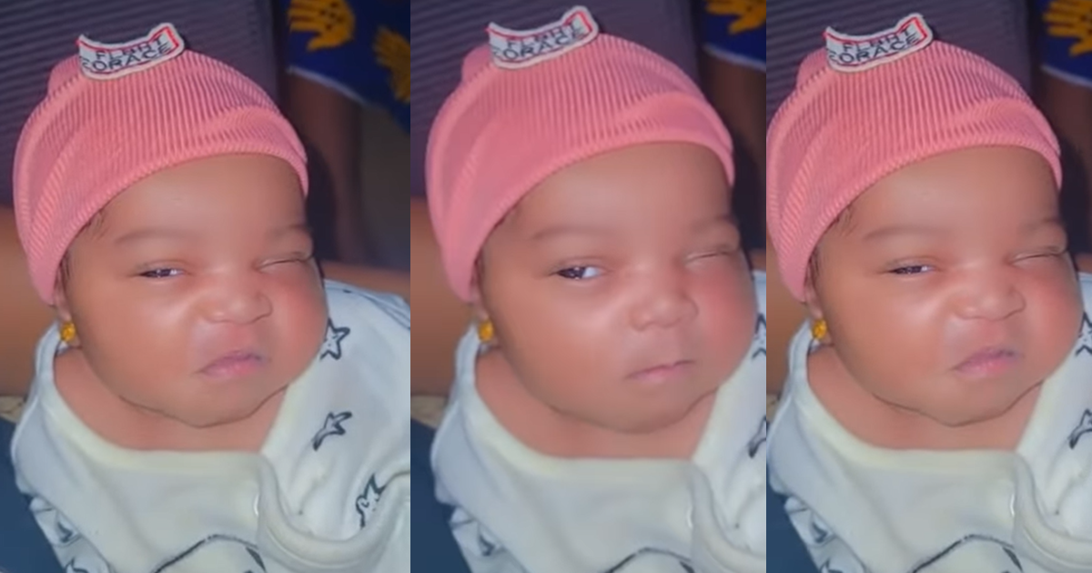 Newborn Baby's "Bombastic Side Eye" Expressions Leaves Viewers In Stiches (VIDEO